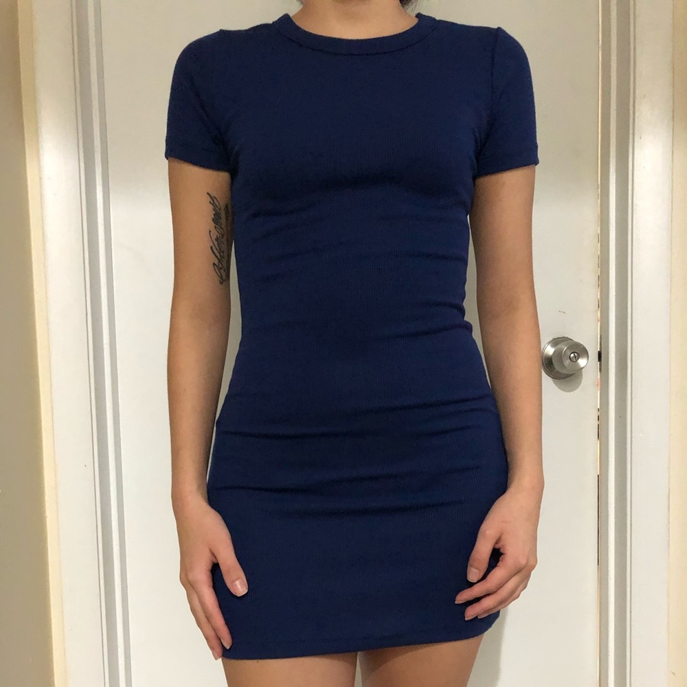 Navy blue t-shirt dress